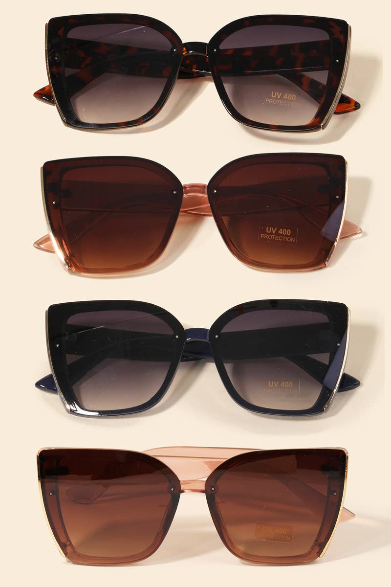 Luxe Oversized Square Sunglasses – Multiple Colors - TheBOX
