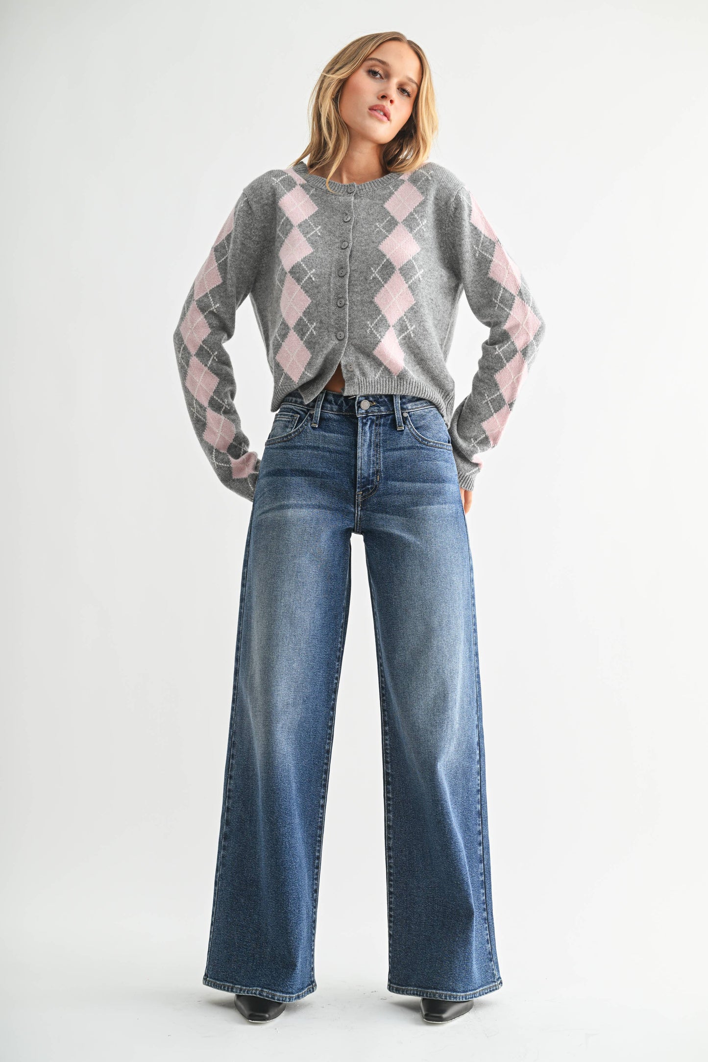 The Jolie Vintage High-Rise Wide Leg Jeans - TheBOX