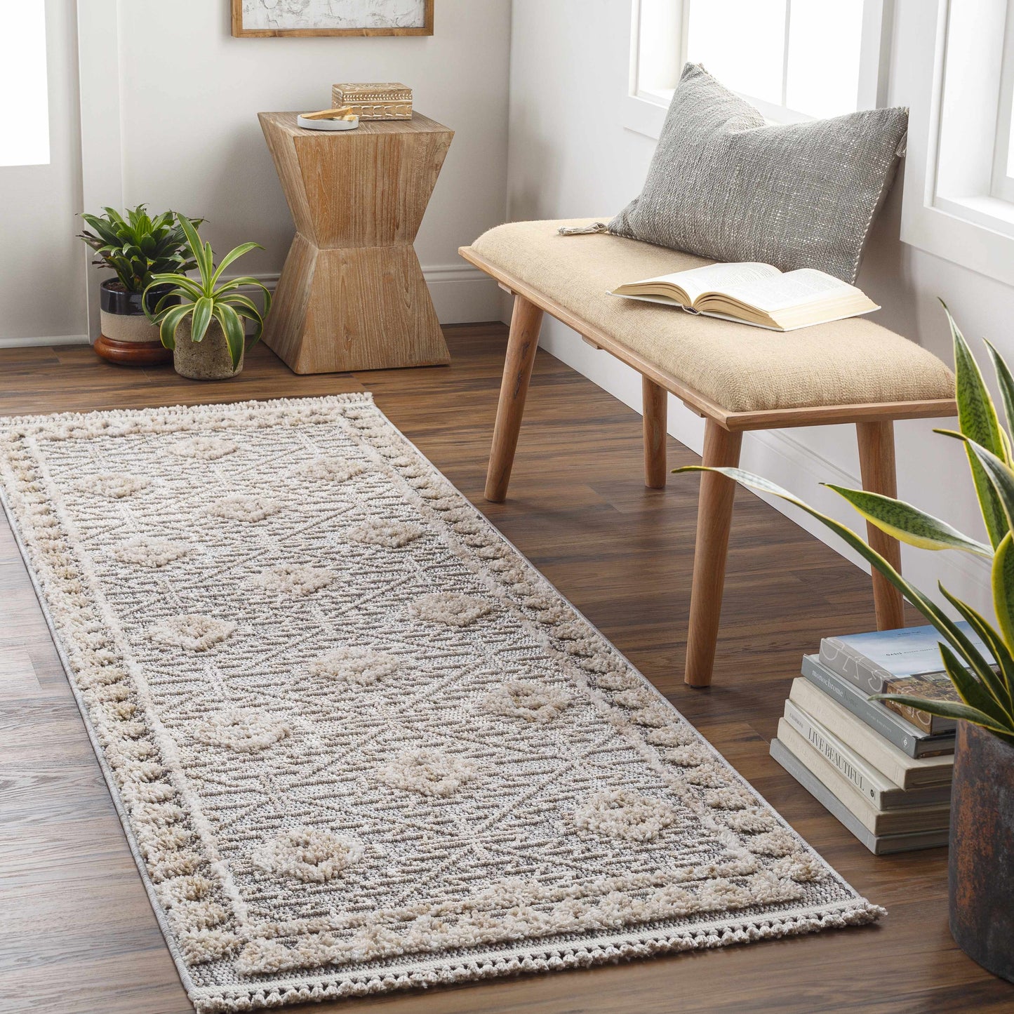 Agoo High-Low Pile Rustic Rug - TheBOX