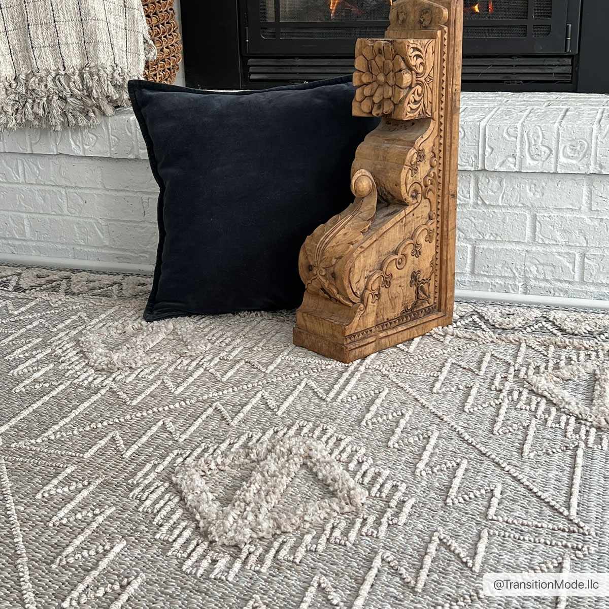 Agoo High-Low Pile Rustic Rug - TheBOX
