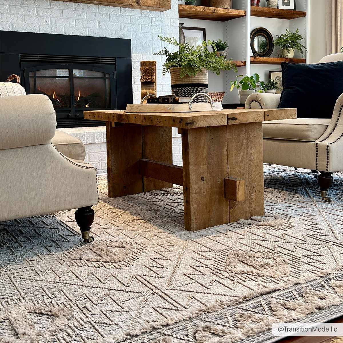 Agoo High-Low Pile Rustic Rug - TheBOX
