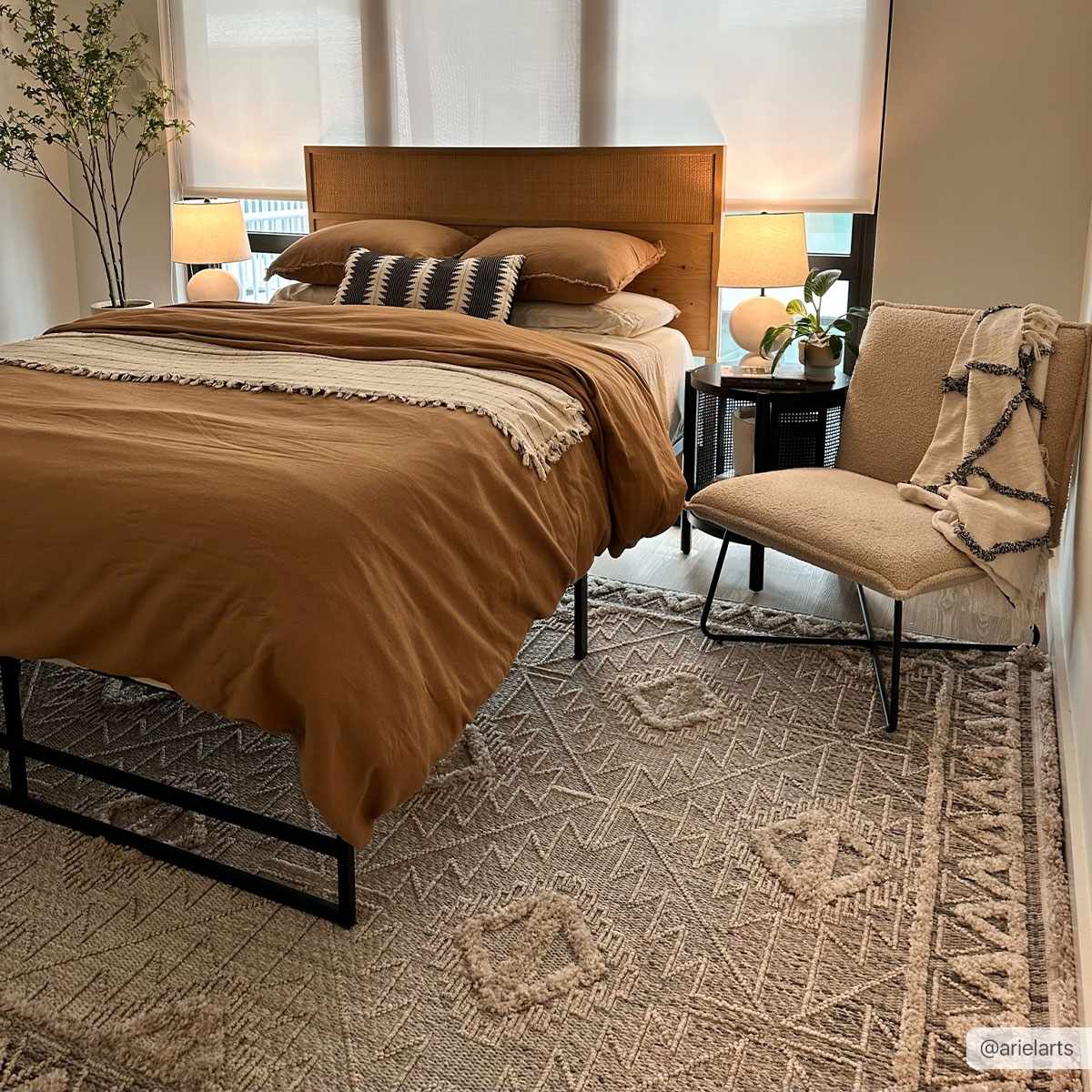 Agoo High-Low Pile Rustic Rug - TheBOX