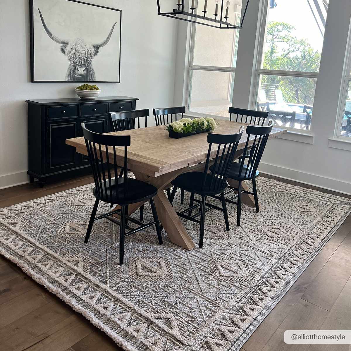 Agoo High-Low Pile Rustic Rug - TheBOX