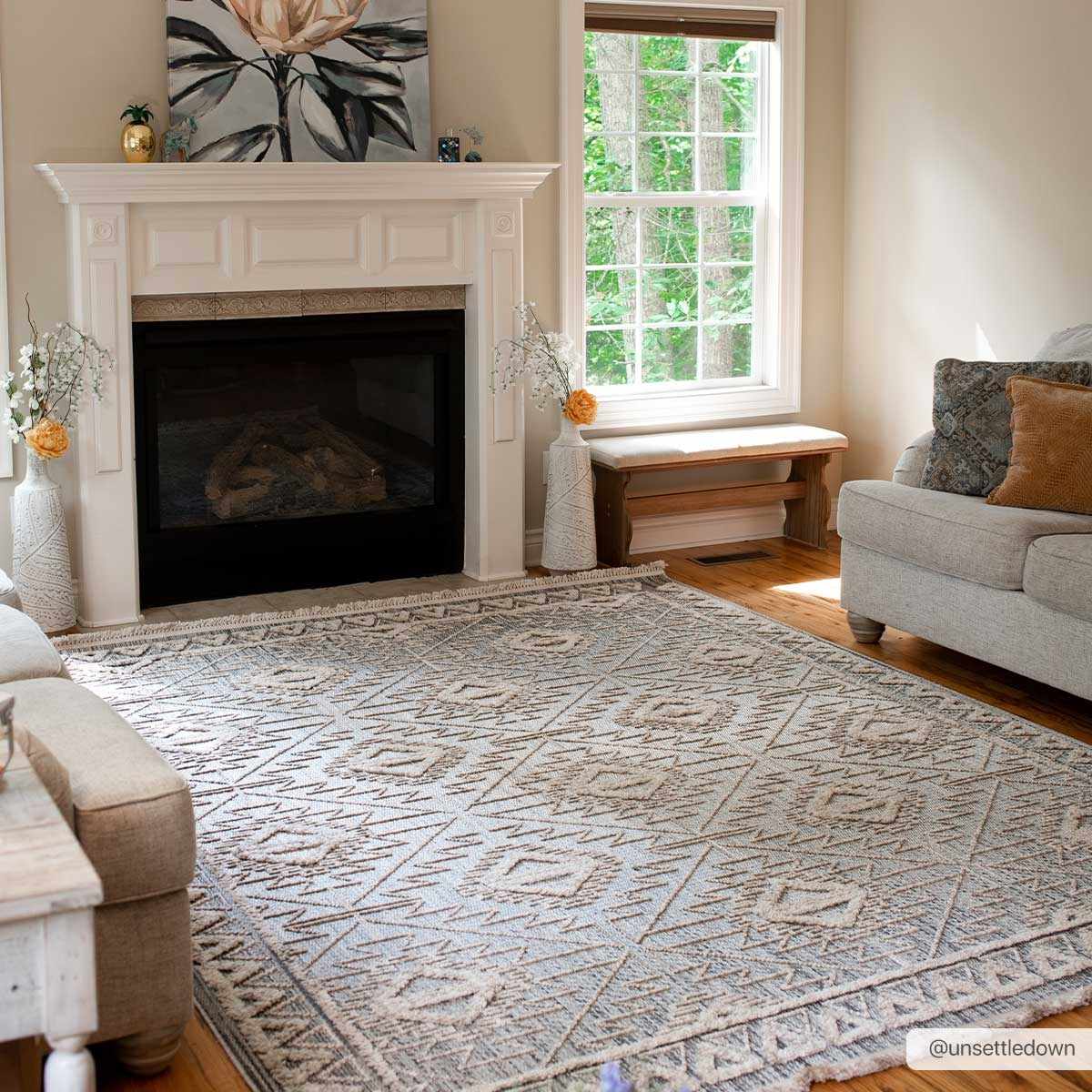 Agoo High-Low Pile Rustic Rug - TheBOX