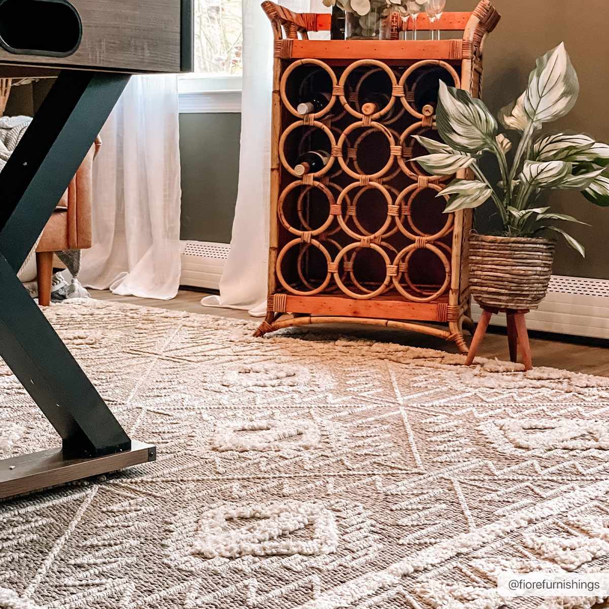 Agoo High-Low Pile Rustic Rug - TheBOX