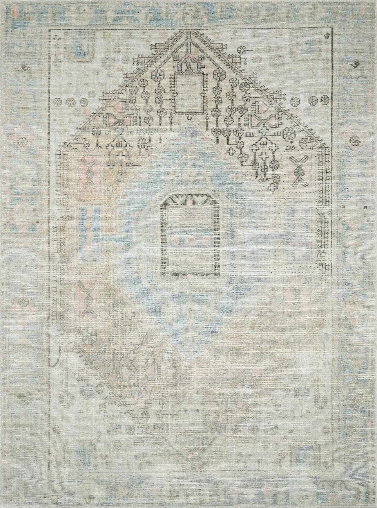 Baloy Vintage Washable Rug - TheBOX