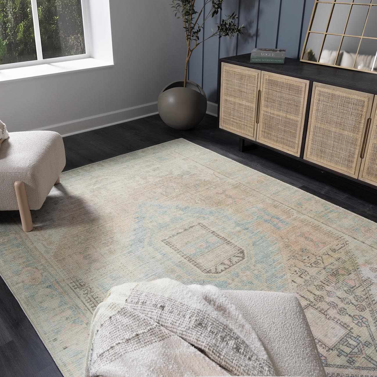 Baloy Vintage Washable Rug - TheBOX