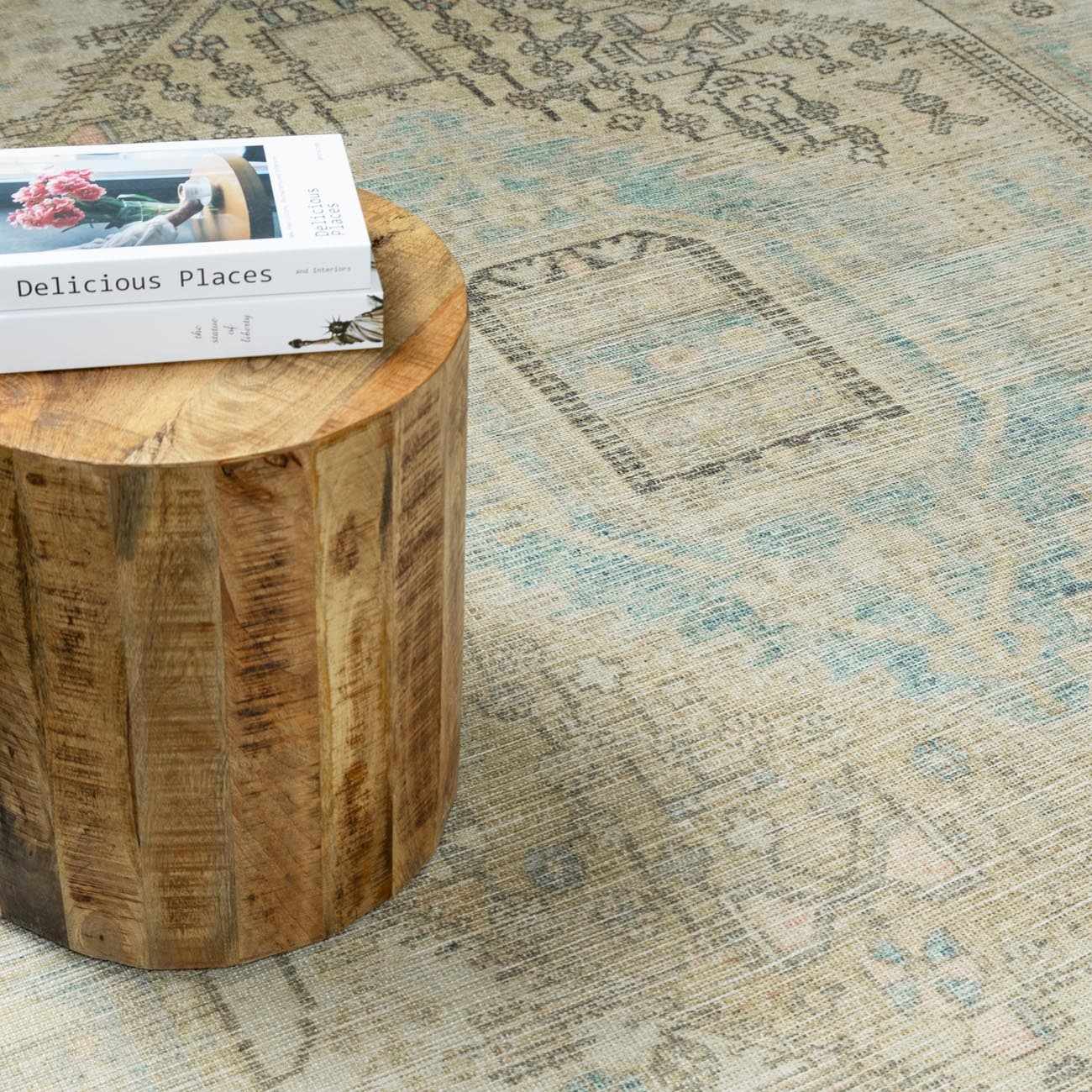 Baloy Vintage Washable Rug - TheBOX
