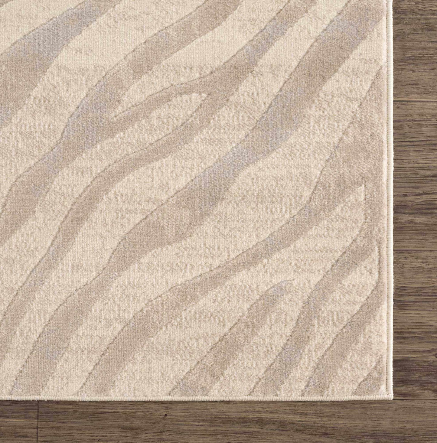 Beige Manteca Zebra Print Area Rug - TheBOX