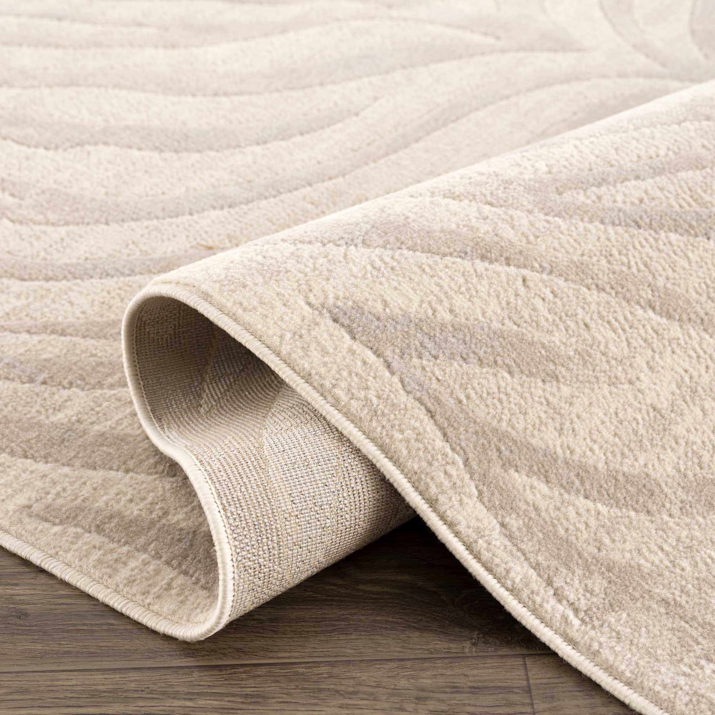 Beige Manteca Zebra Print Area Rug - TheBOX