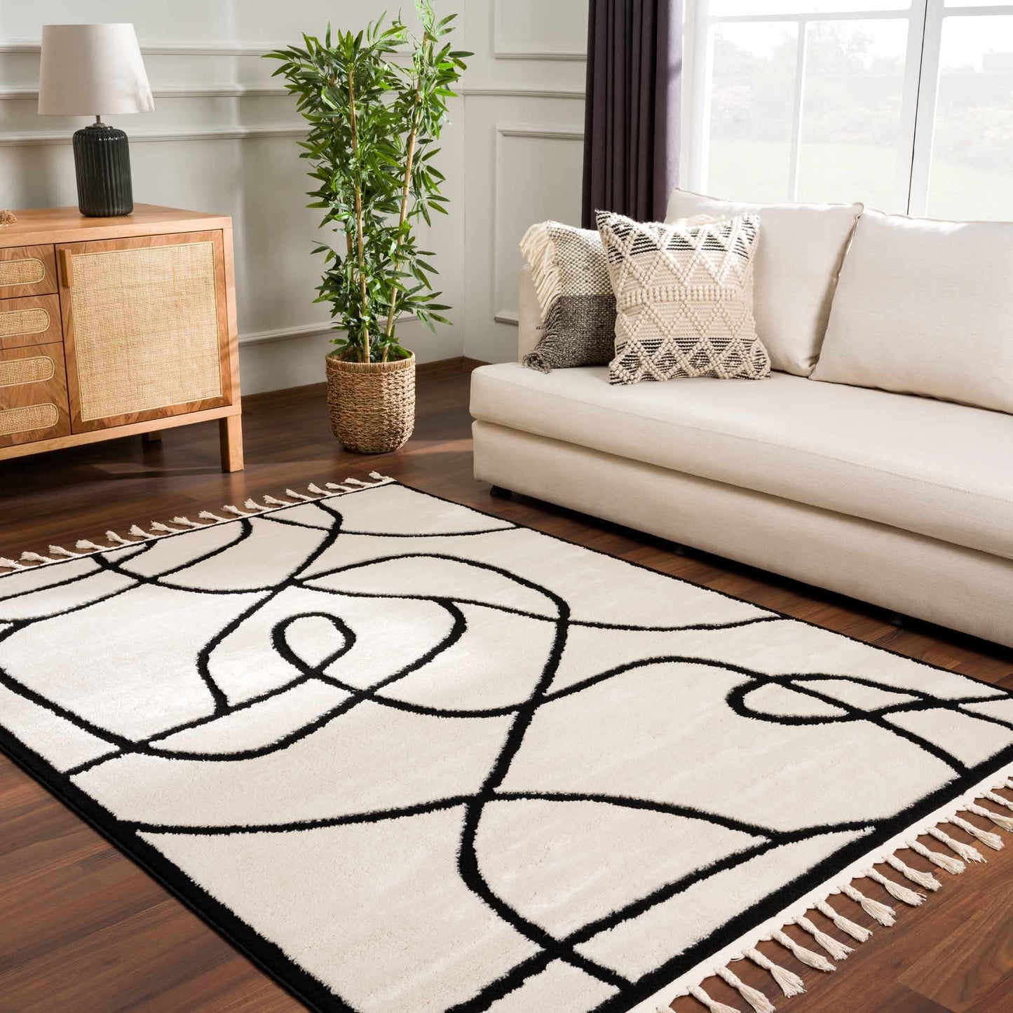 Azana Black & White Area Rug - TheBOX