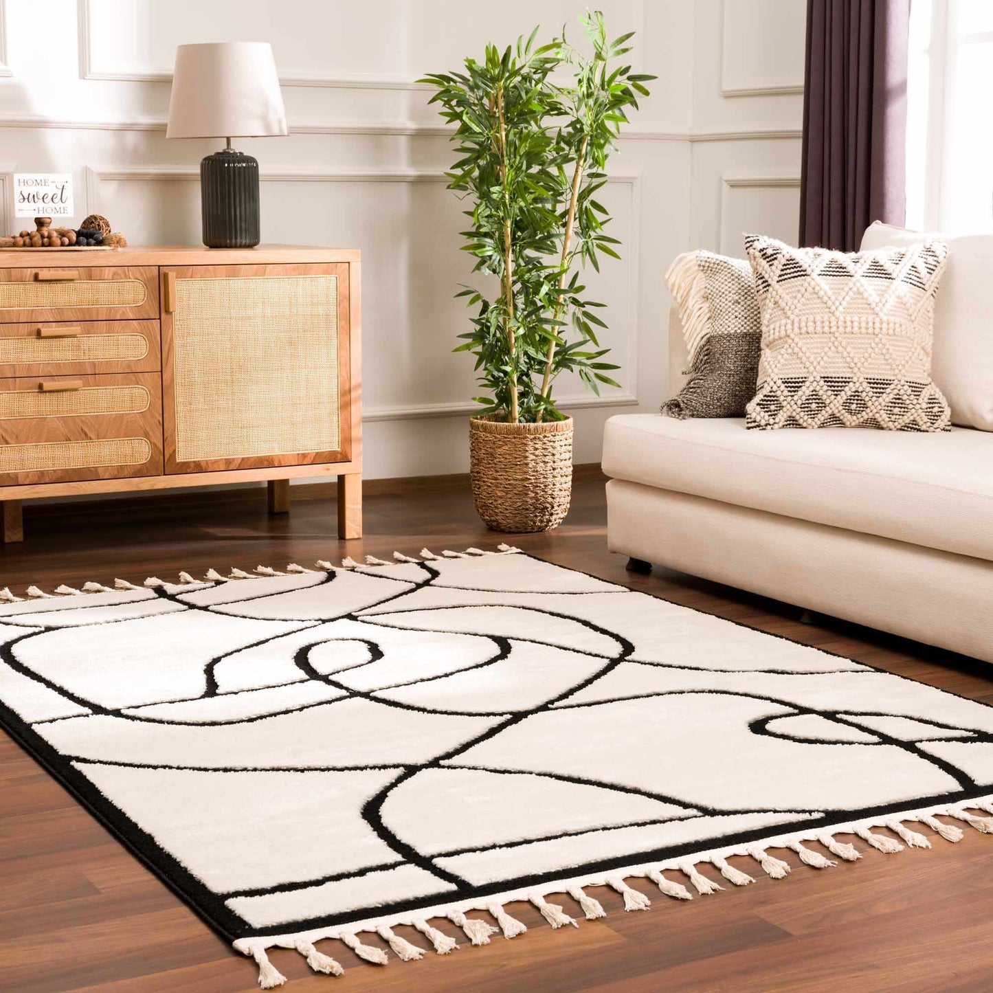 Azana Black & White Area Rug - TheBOX