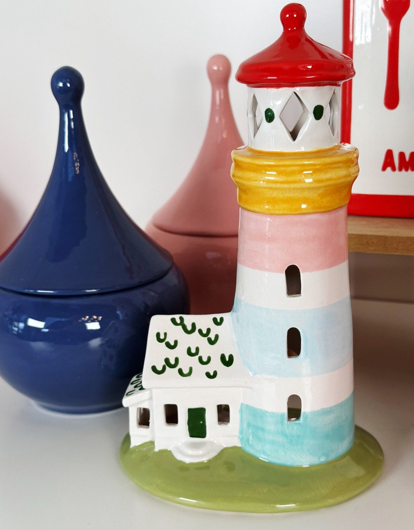 Teardrop Jars in Vintage Blue Jeans - TheBOX