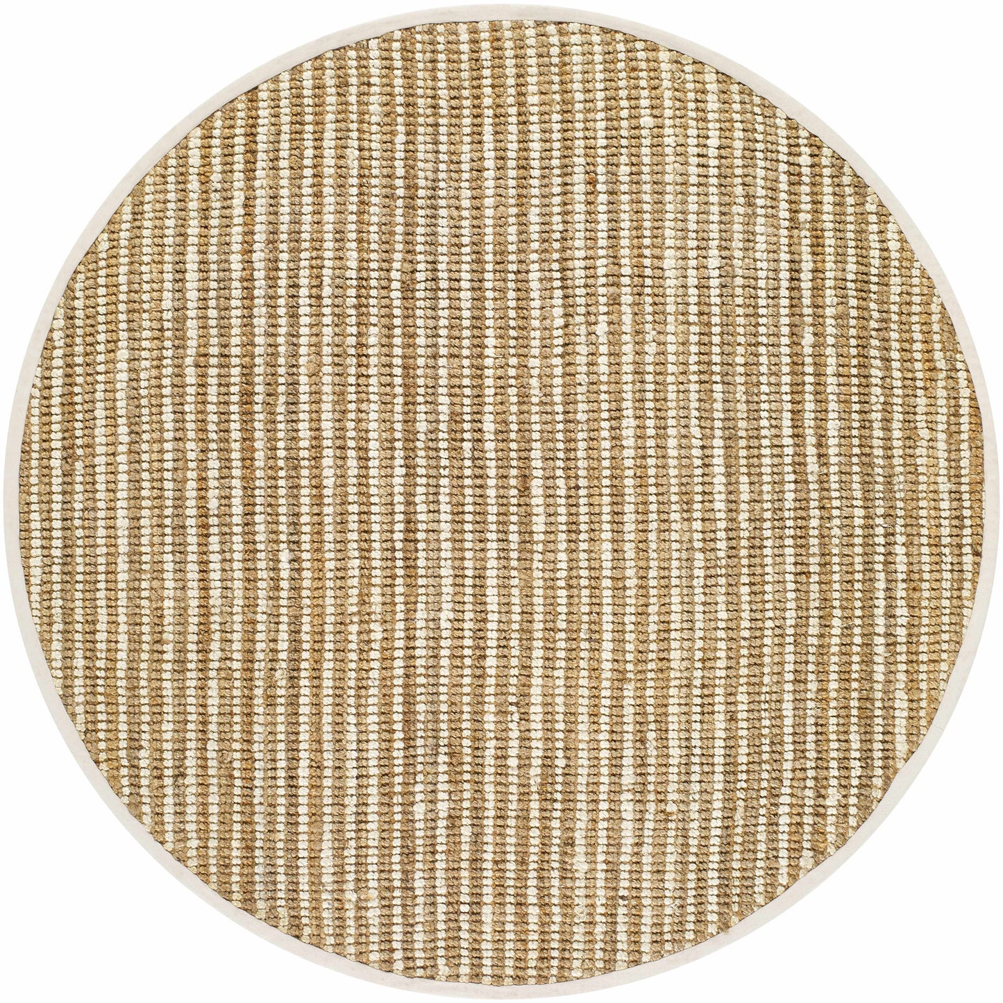 Ambel Tan&Brown Jute Rug - TheBOX