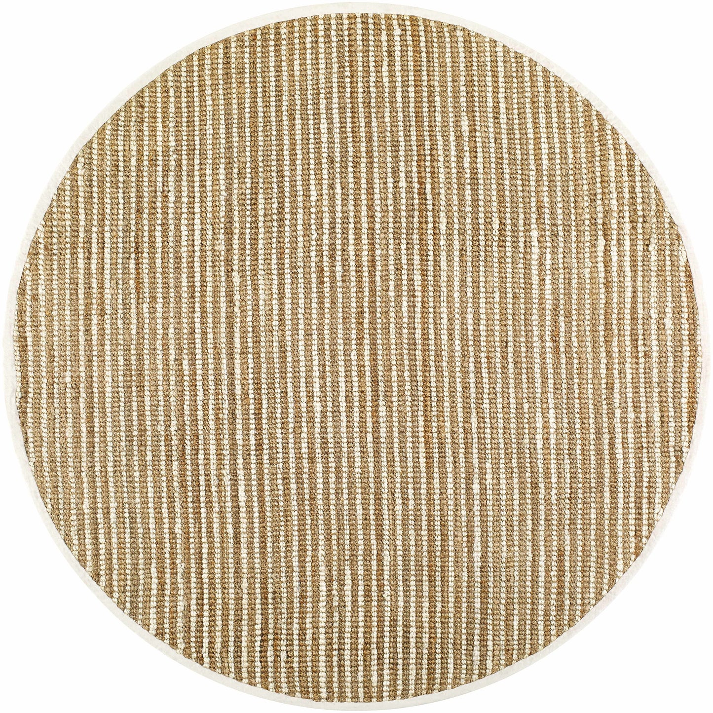 Ambel Tan&Brown Jute Rug - TheBOX