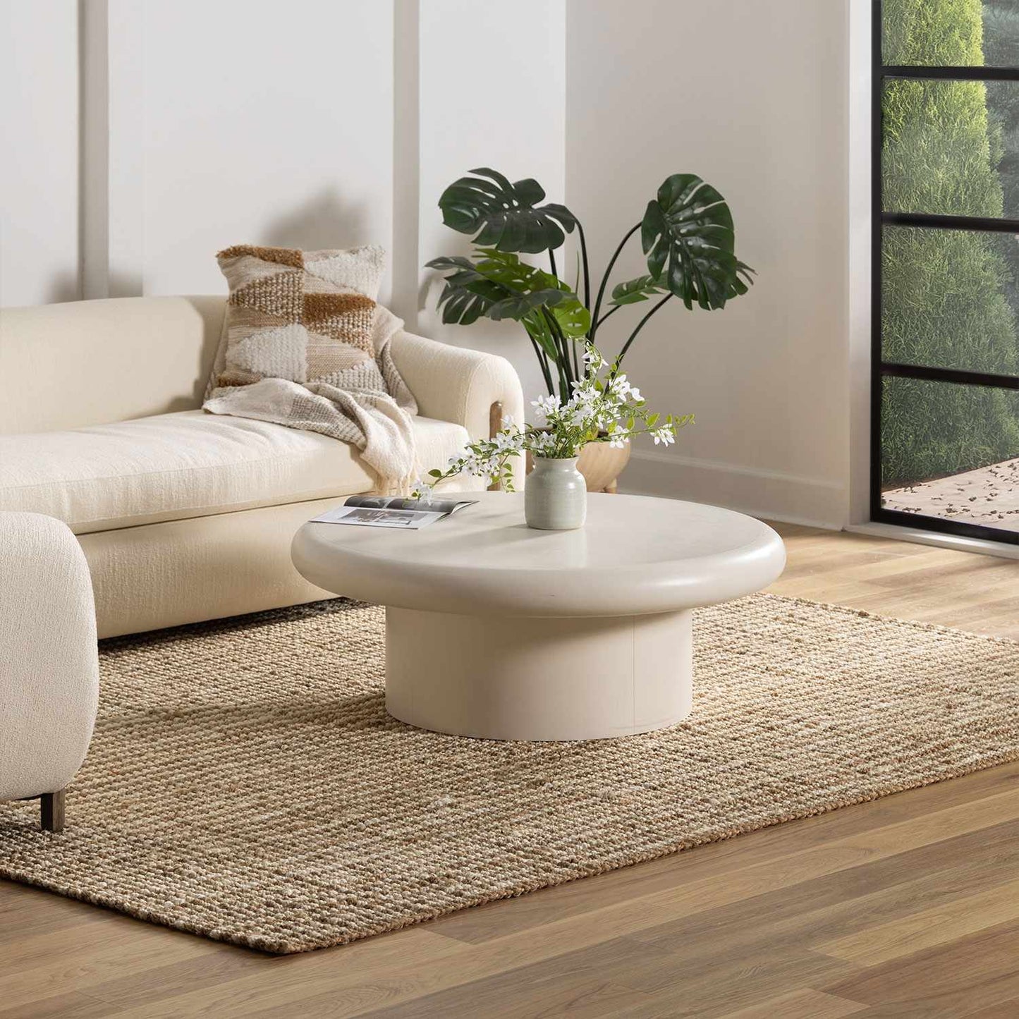 Ambel Tan&Brown Jute Rug - TheBOX