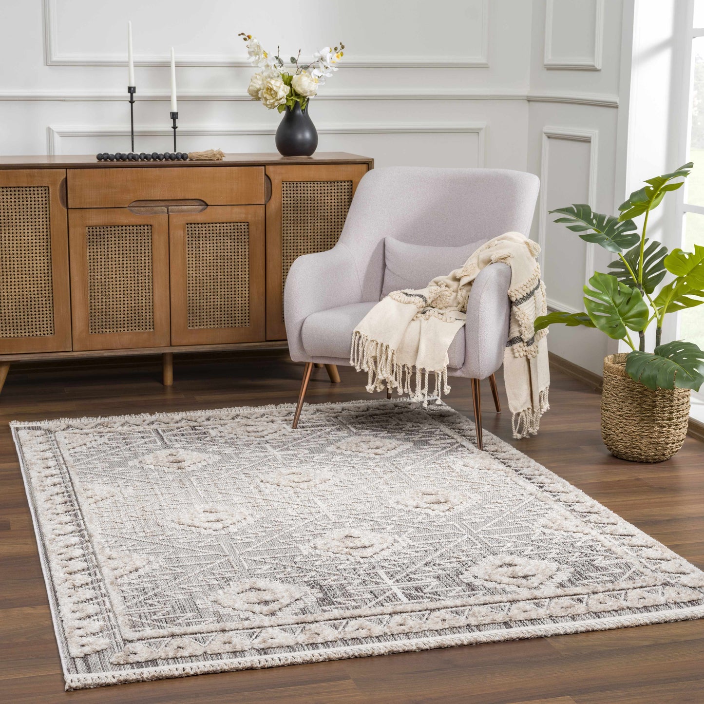 Agoo High-Low Pile Rustic Rug - TheBOX