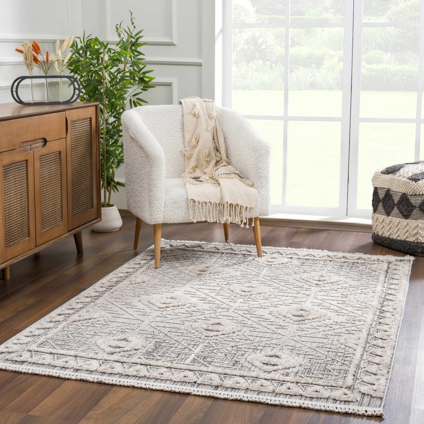 Agoo High-Low Pile Rustic Rug - TheBOX