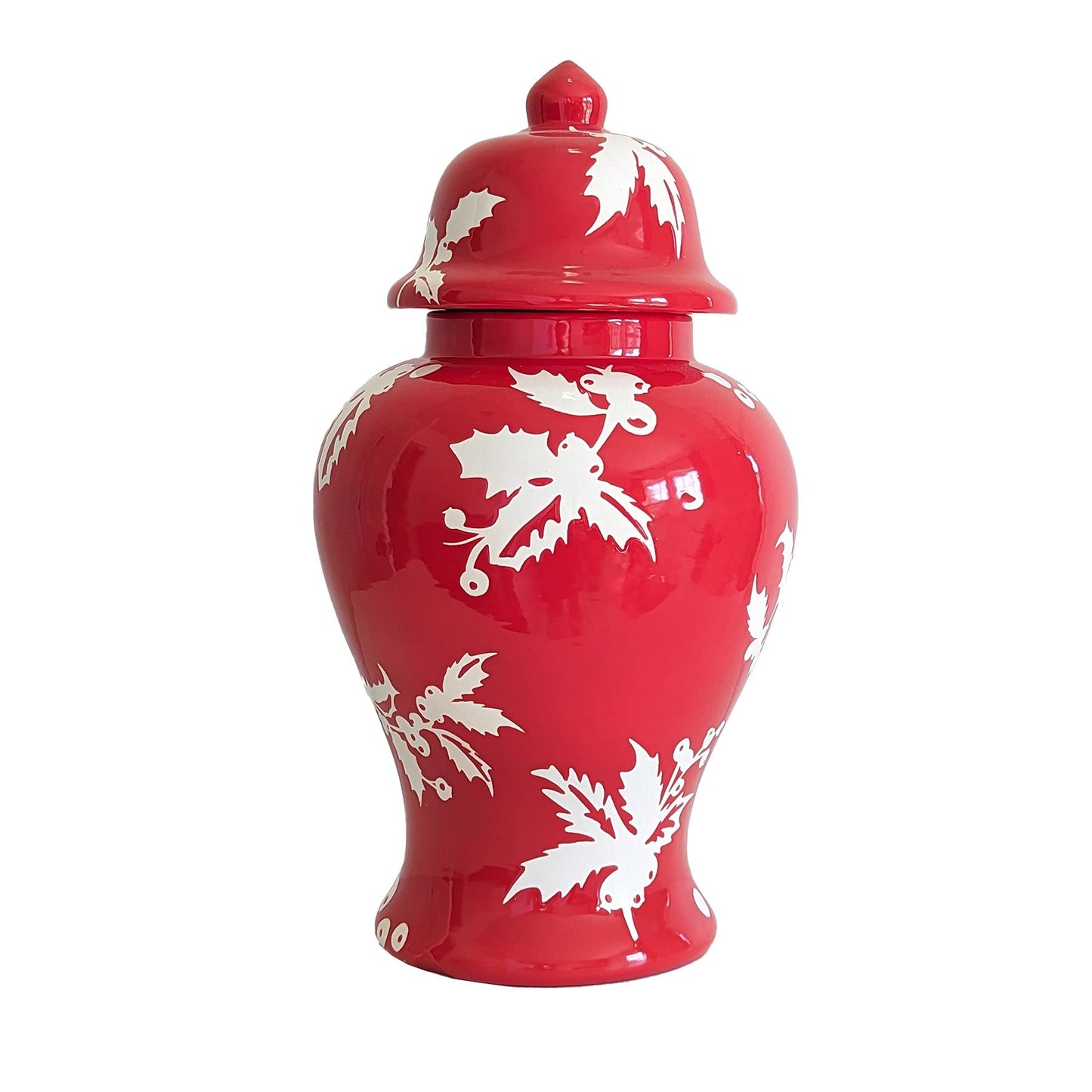 Deck the Halls Ginger Jars in Red - TheBOX