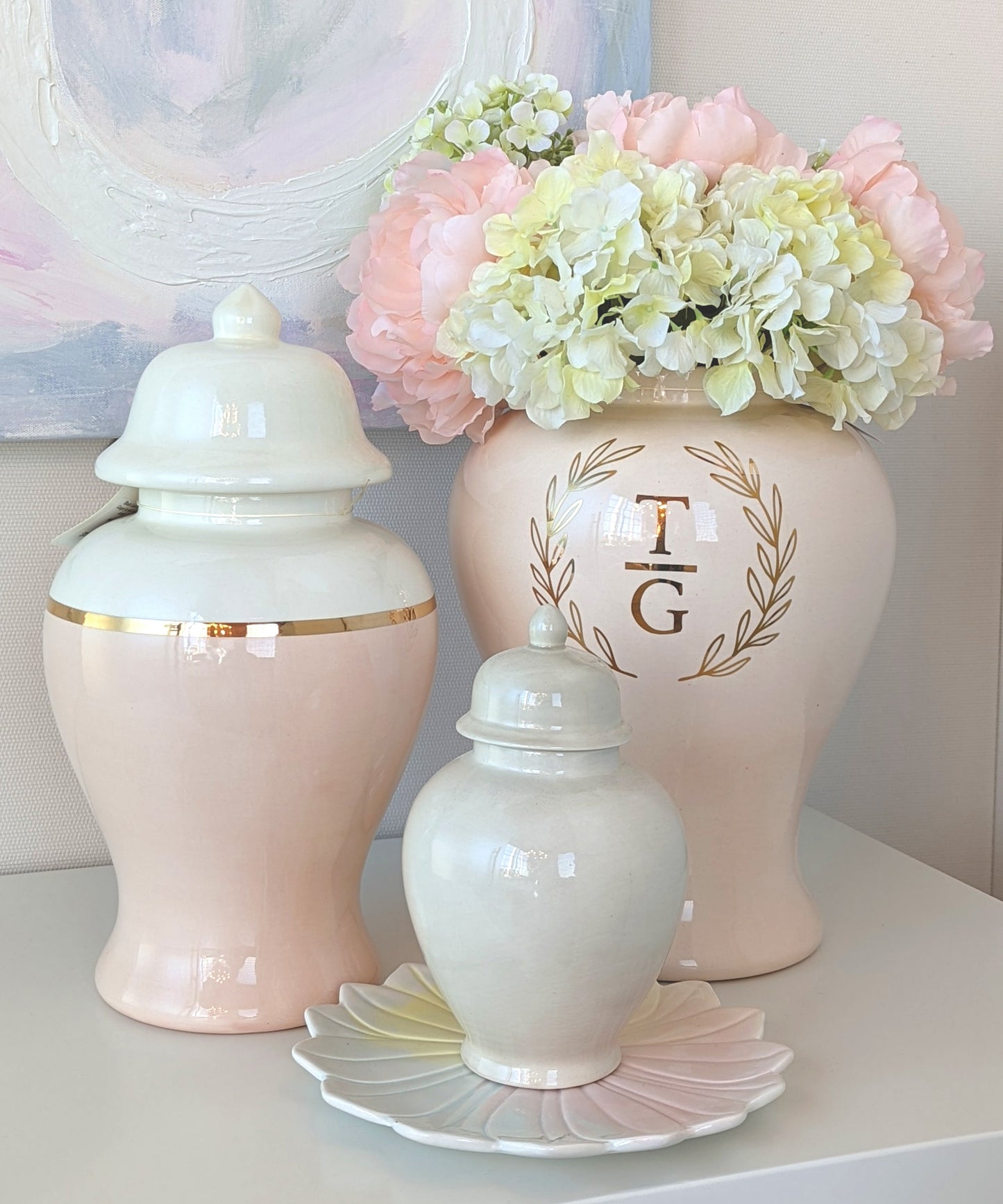 Beige Ginger Jars - TheBOX