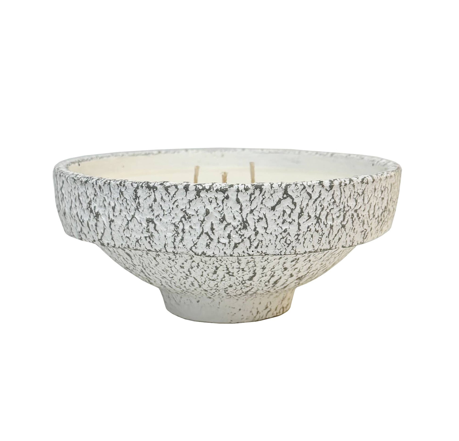 Rustic Earthenware Pedestal Candle: Palo Santo Fragrance - TheBOX