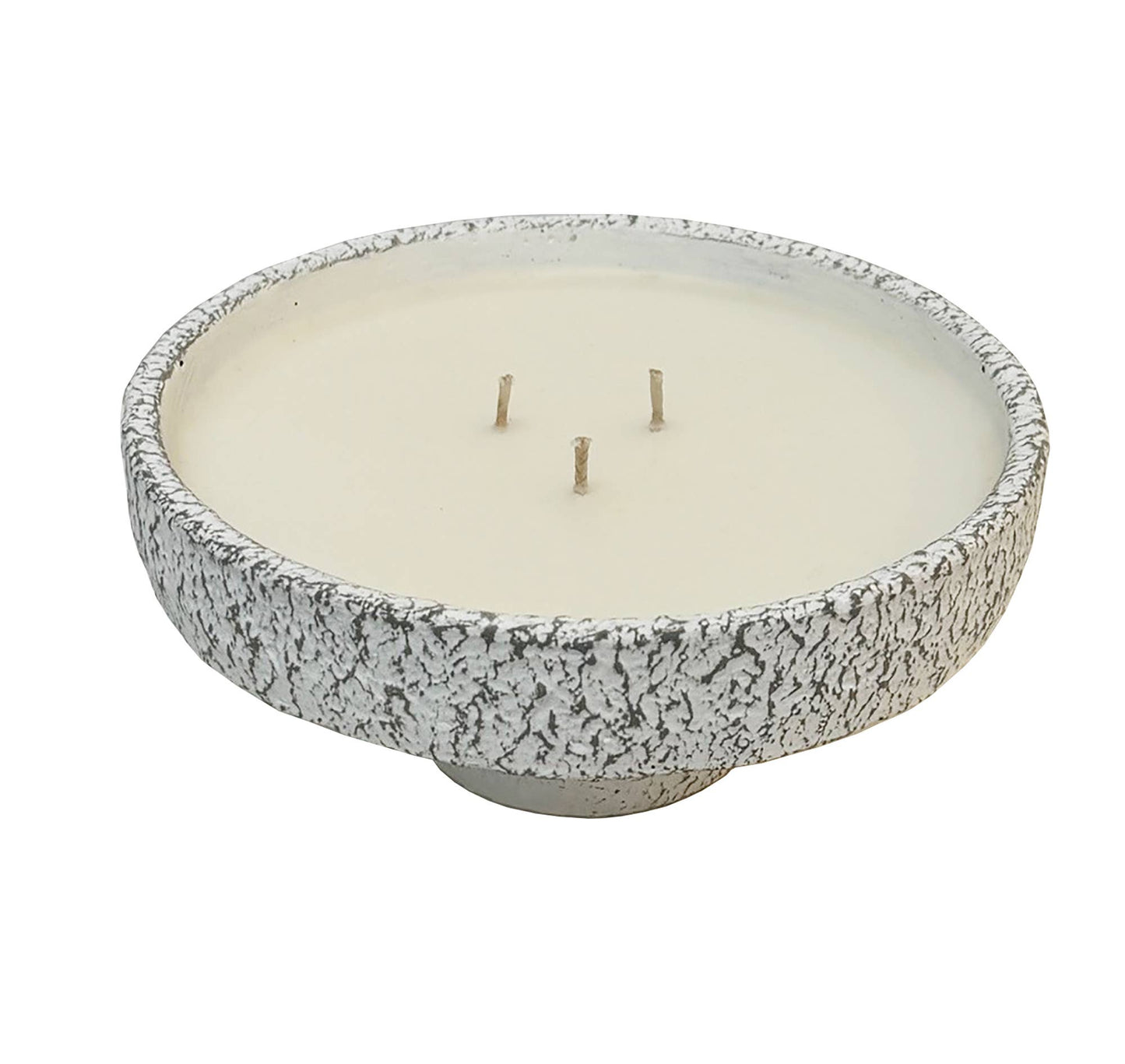 Rustic Earthenware Pedestal Candle: Palo Santo Fragrance - TheBOX