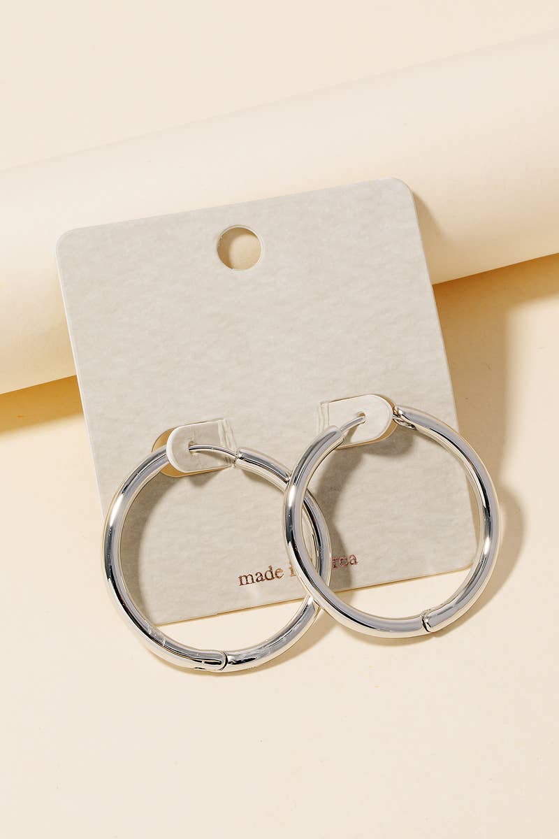 Classic Everyday Gold Hoop Earrings - TheBOX