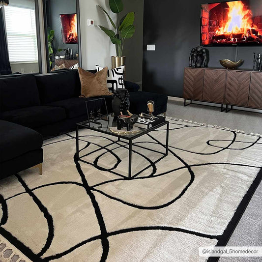 Azana Black & White Area Rug - TheBOX