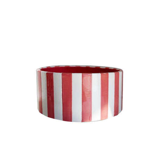 Big Top Stripes Handpoured Candle & Vase - TheBOX