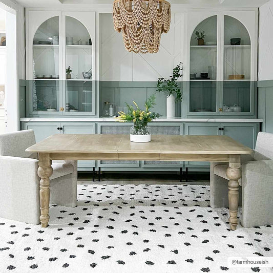 Chaia Dotted Black & White Plush Rug - TheBOX