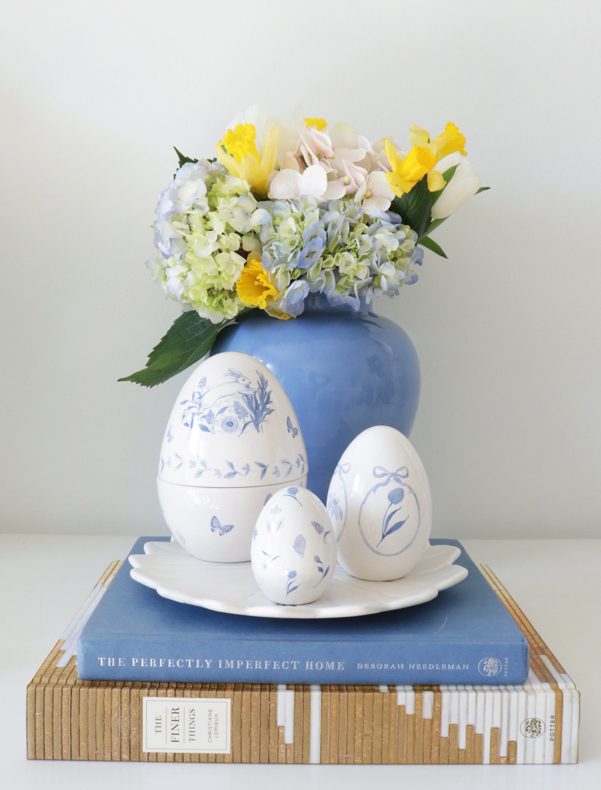 French Blue Ginger Jars - TheBOX