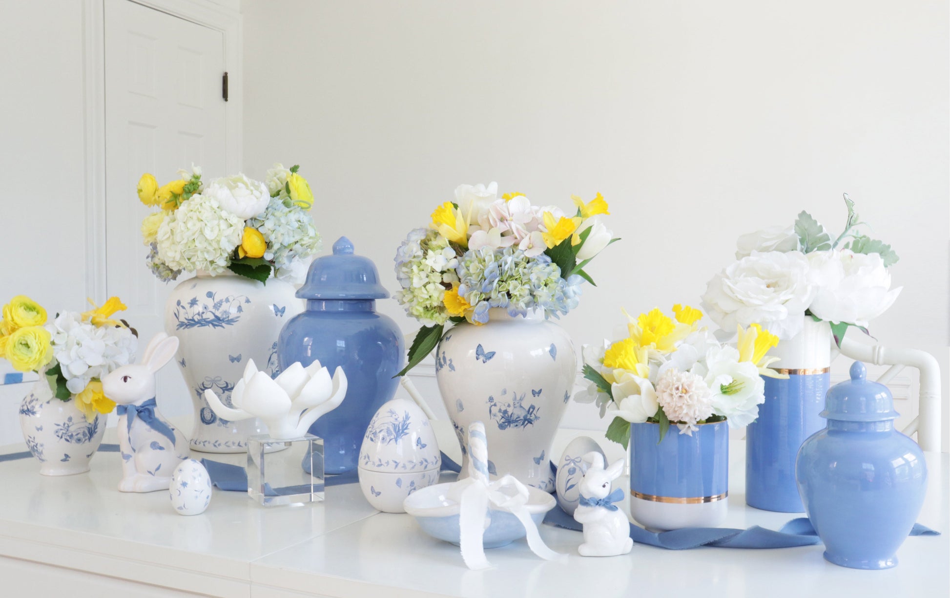 French Blue Ginger Jars - TheBOX