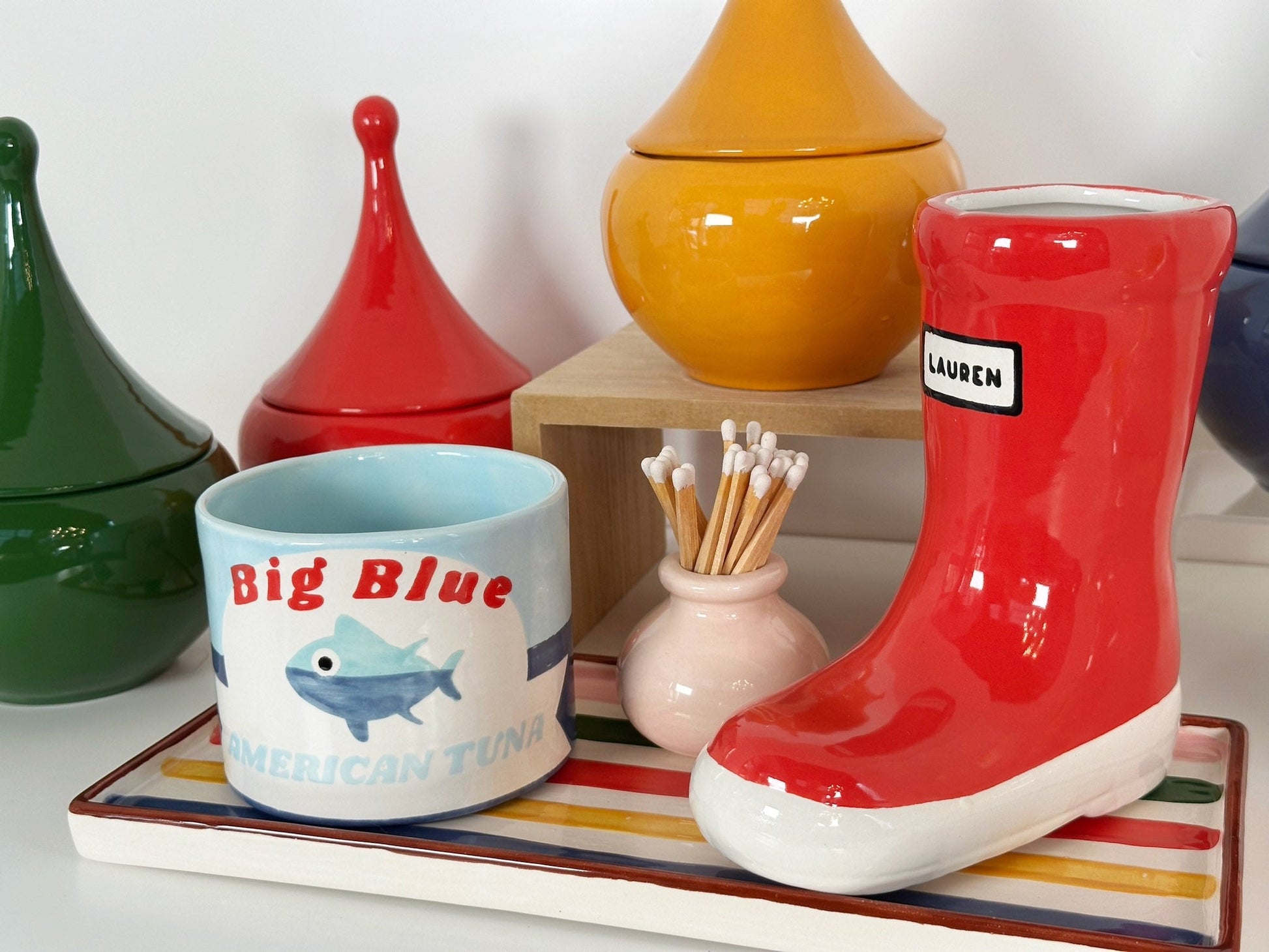 Teardrop Jars in Ruby Red - TheBOX