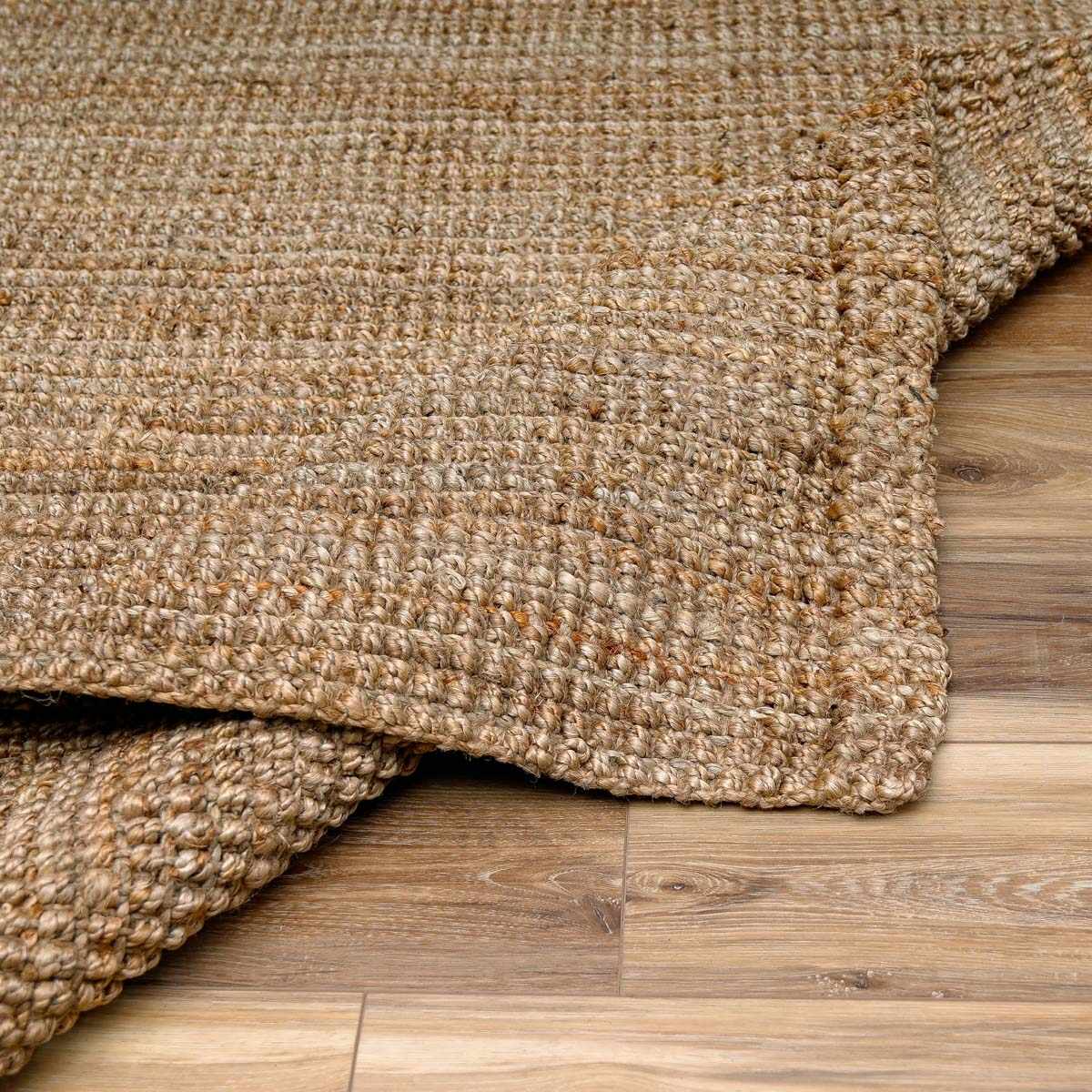 Ambel Camel Jute Rug - TheBOX