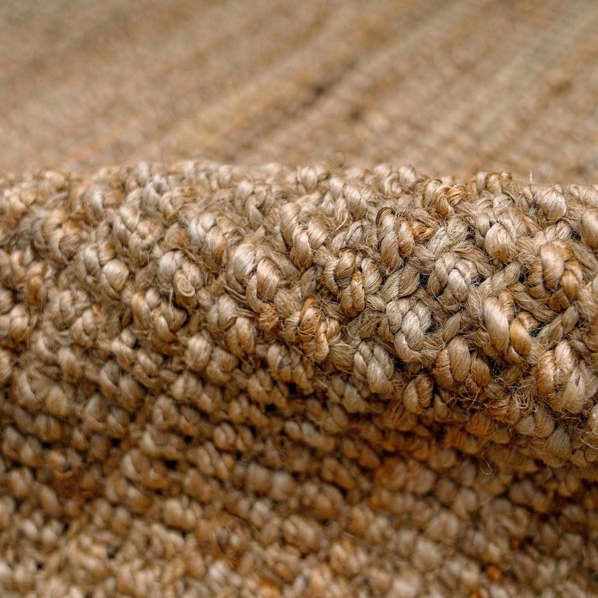 Ambel Camel Jute Rug - TheBOX