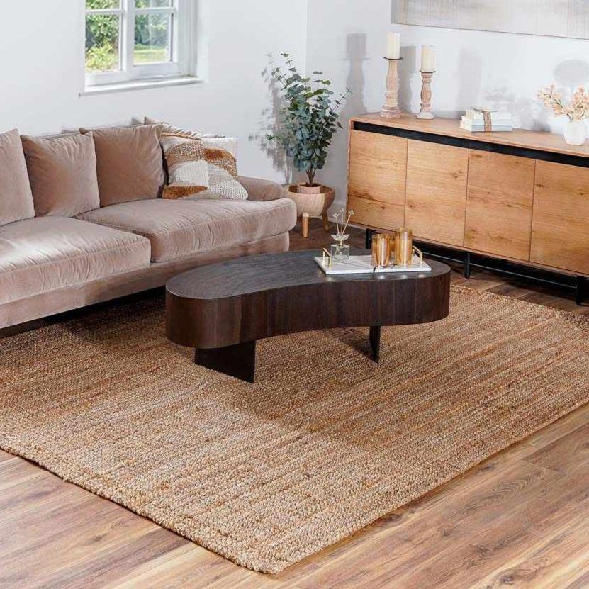 Ambel Camel Jute Rug - TheBOX