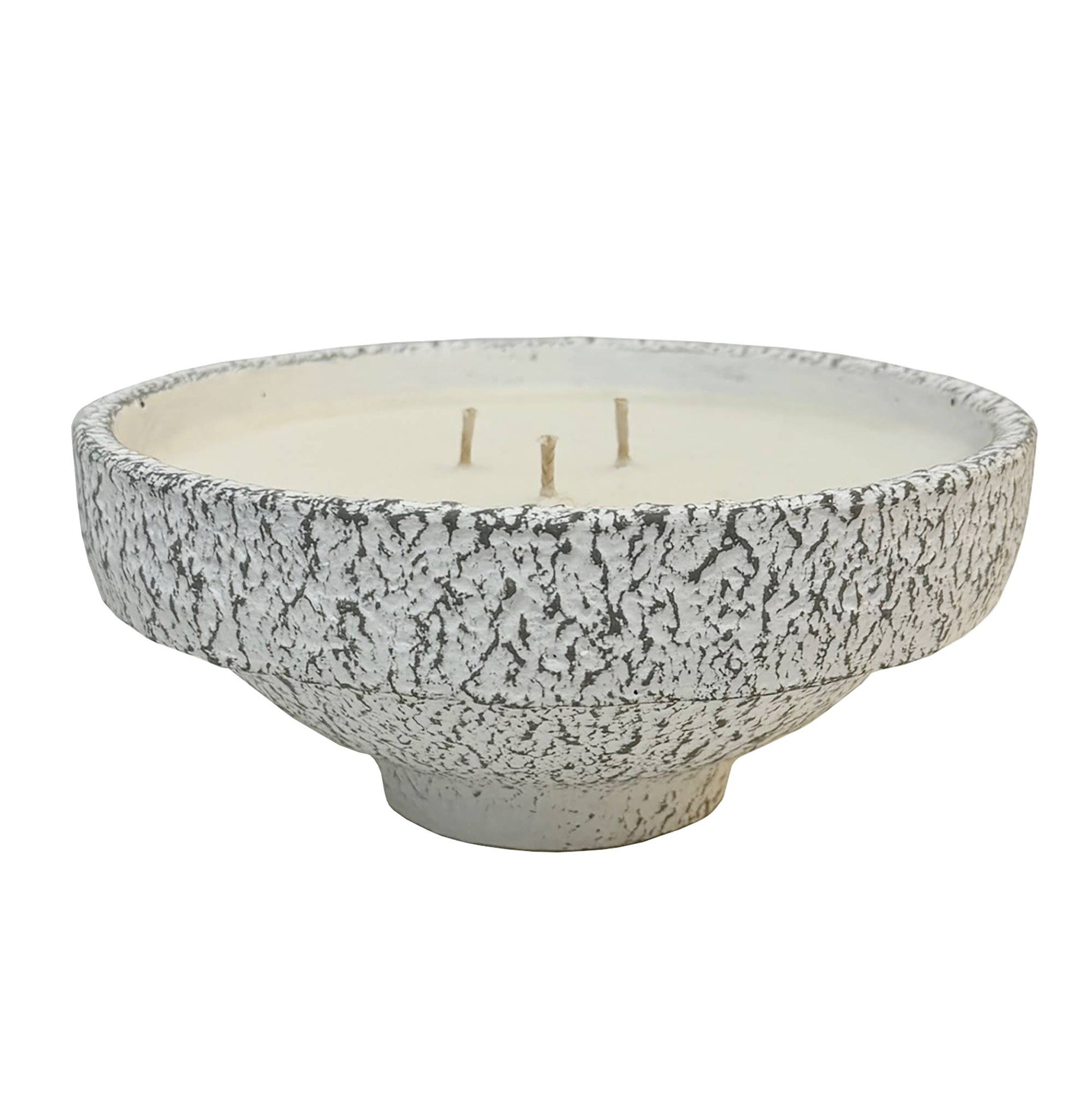 Rustic Earthenware Pedestal Candle: Palo Santo Fragrance - TheBOX