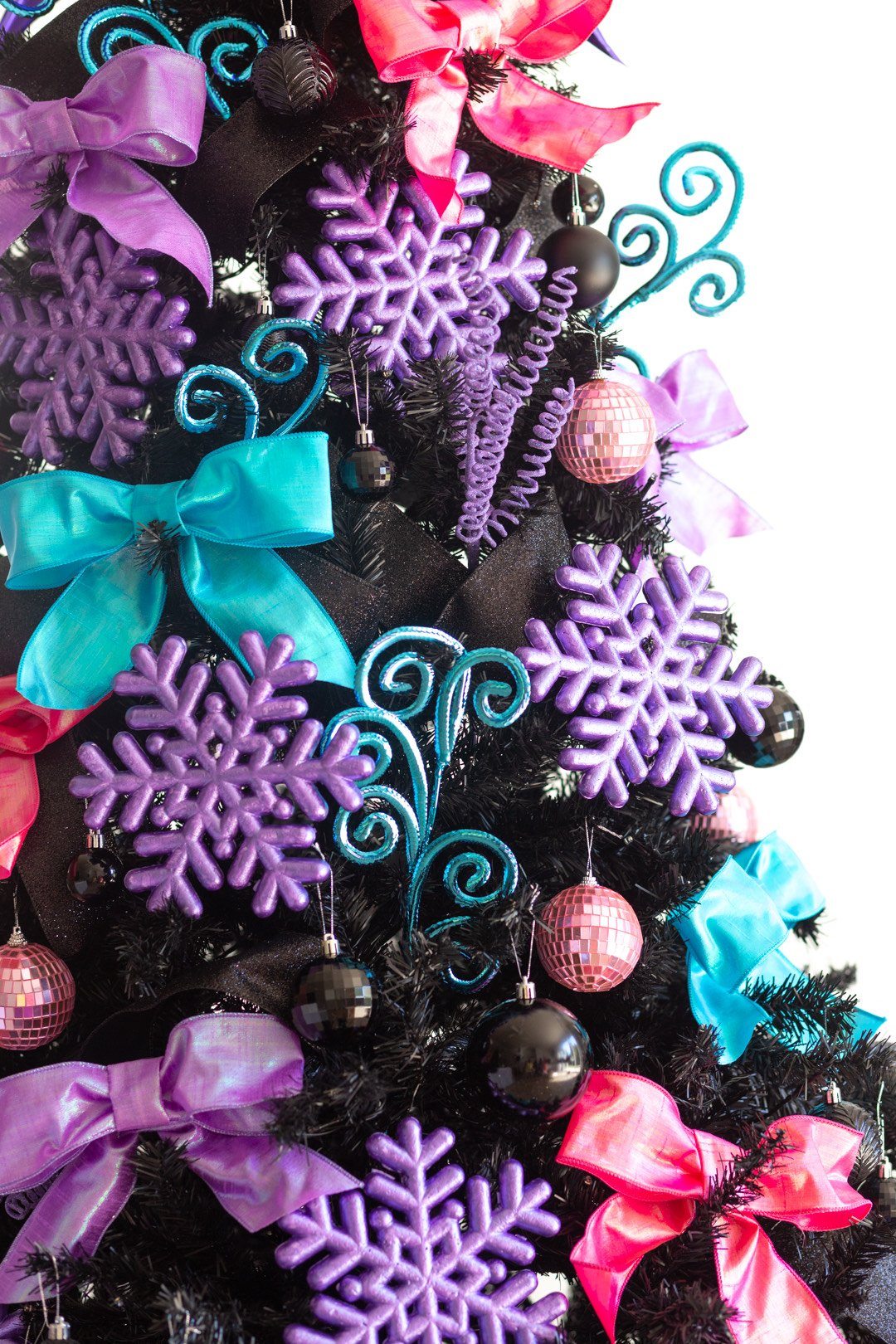 10’ Black Artificial Christmas Tree with 950 Clear LED Lights and 3056 Tips - TheBOX