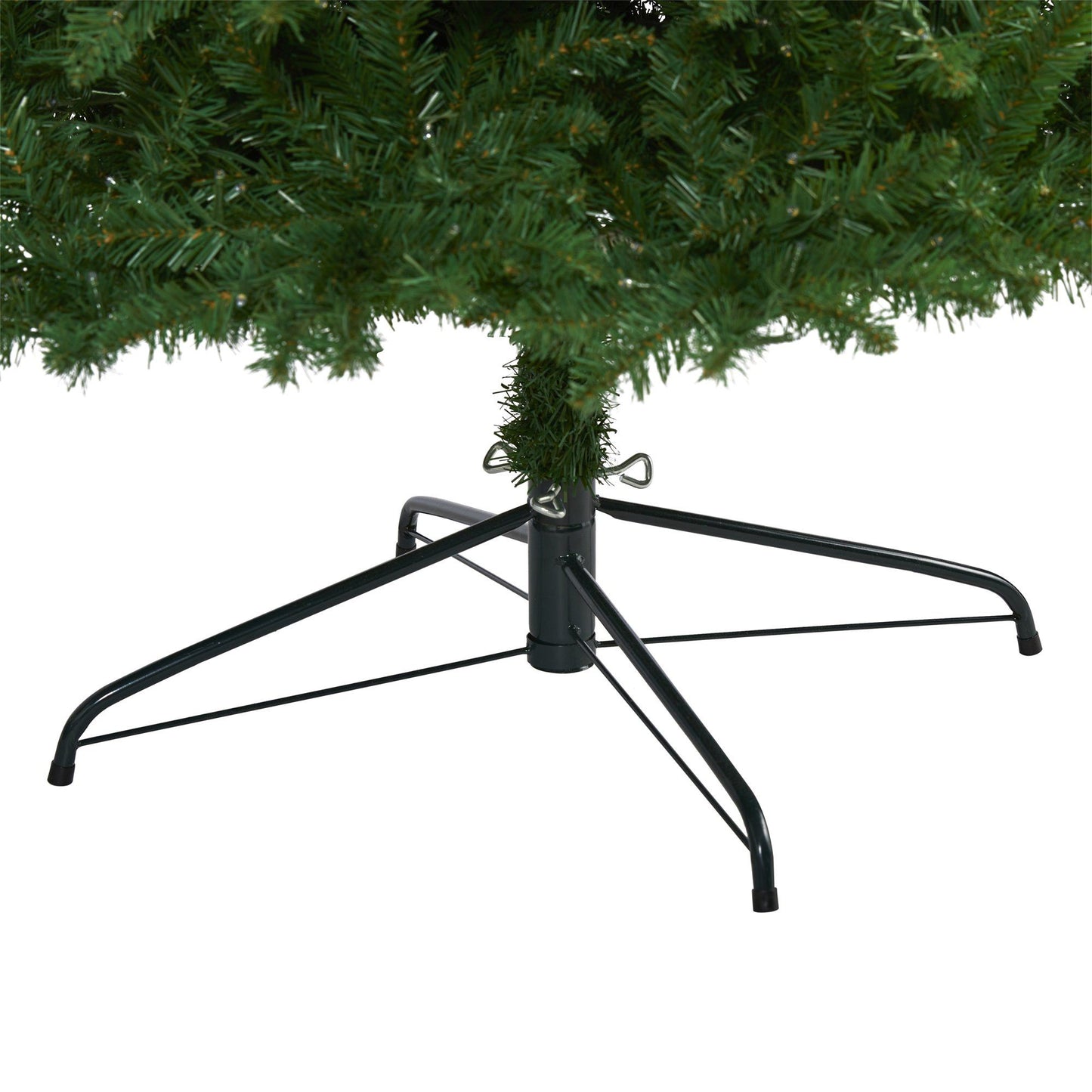 10’ Slim Green Mountain Pine Artificial Christmas Tree with 800 Clear LED Lights - TheBOX