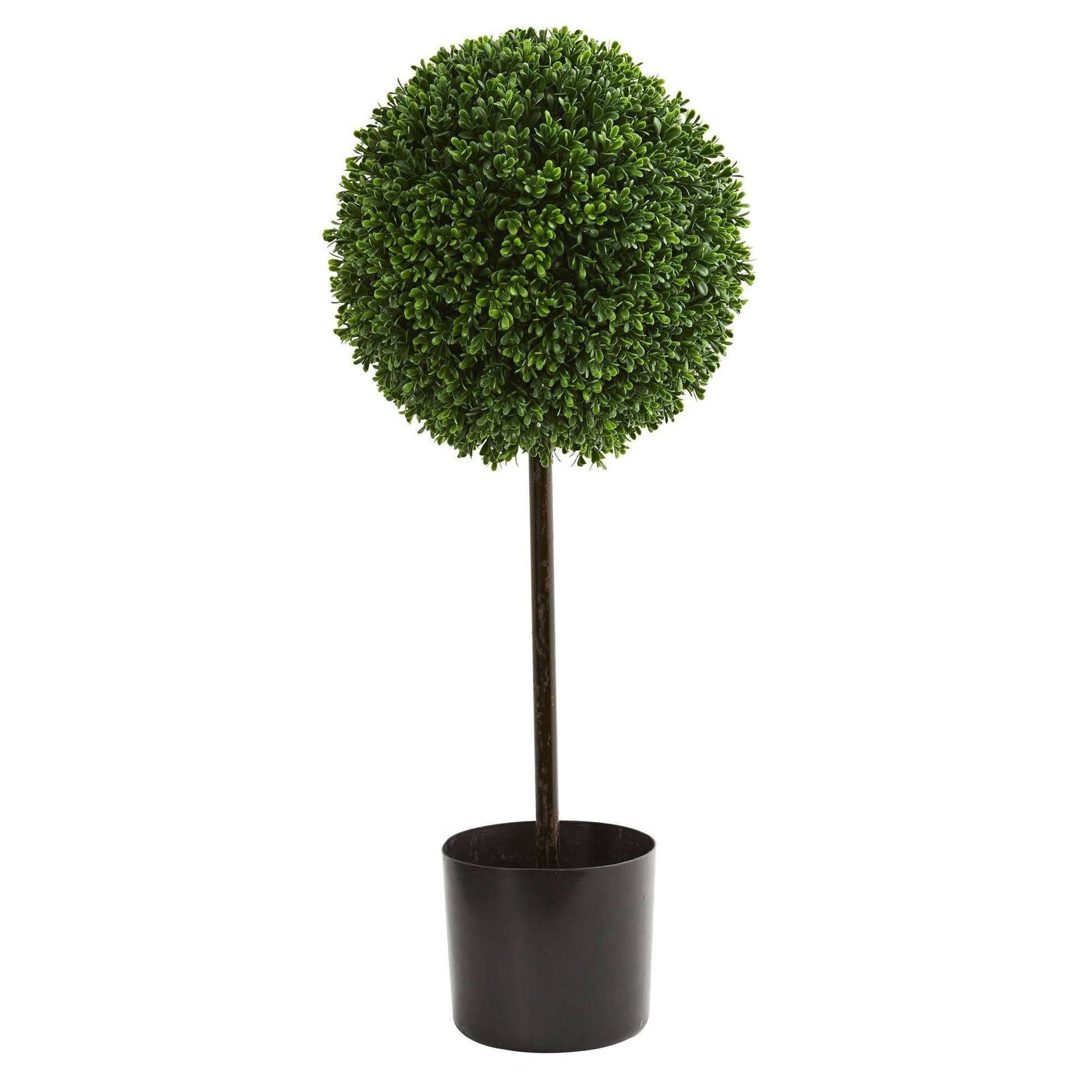 2.5’ Boxwood Ball Artificial Topiary Tree UV Resistant (Indoor/Outdoor) - TheBOX