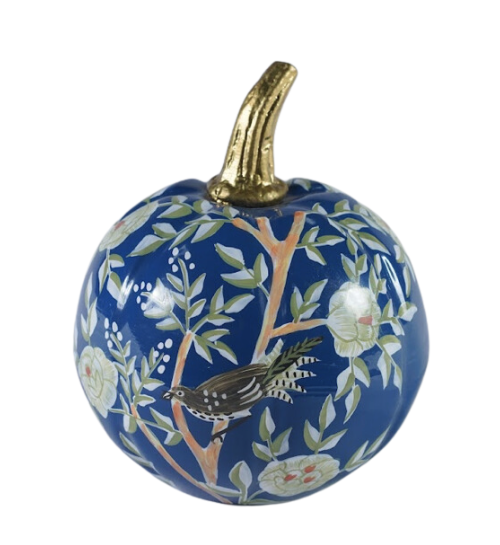 Blue Chinoiserie Pumpkin - TheBOX