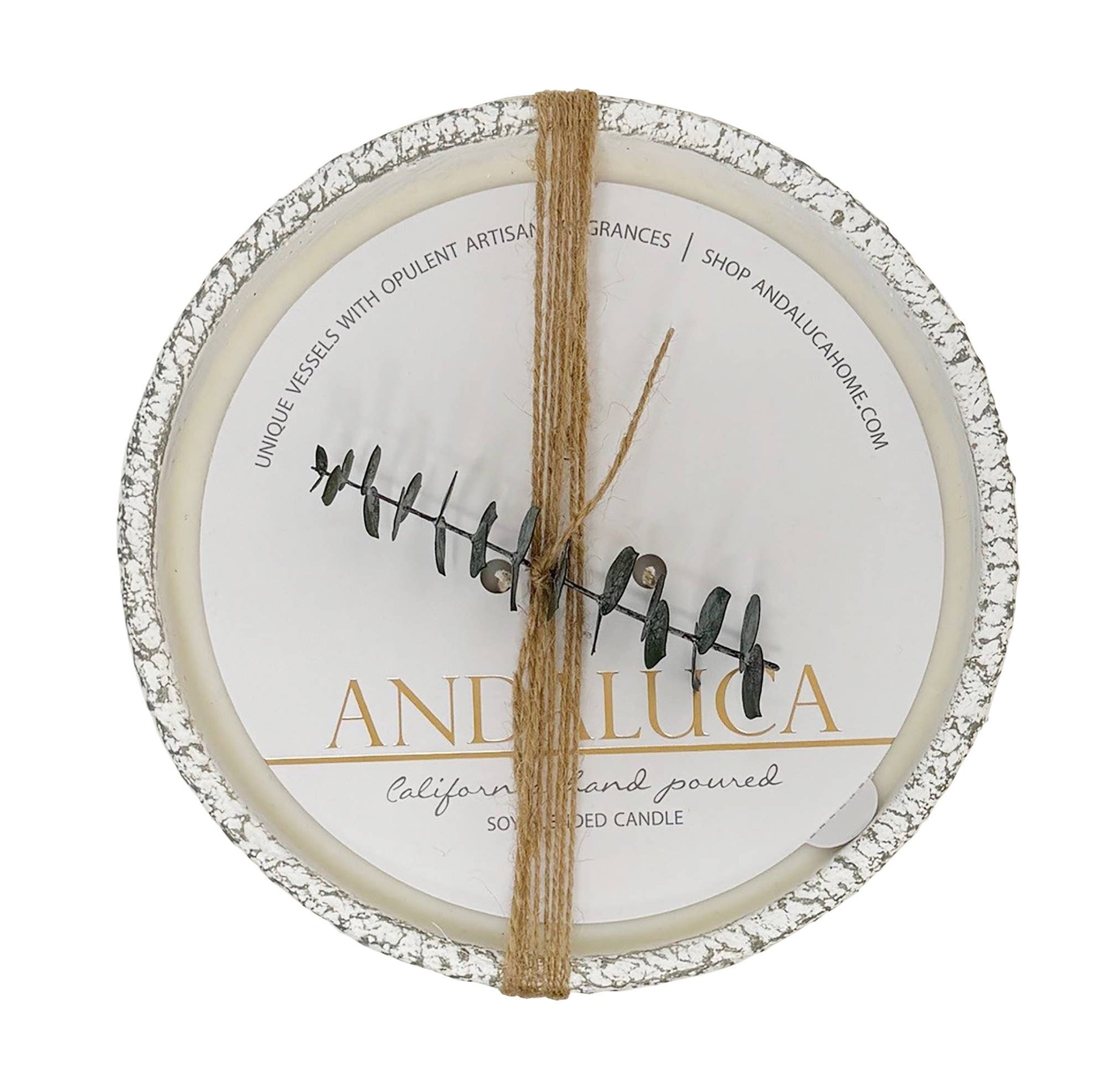 Rustic Earthenware Pedestal Candle: Palo Santo Fragrance - TheBOX