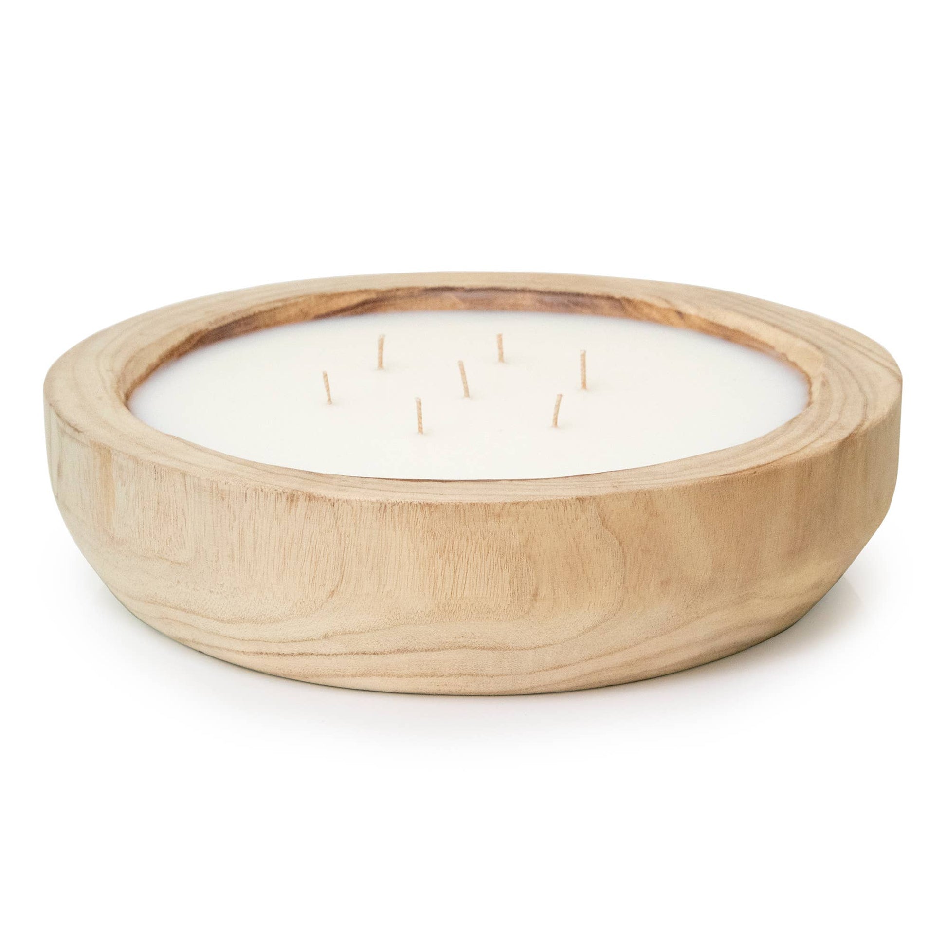 Paulownia Wood Round Candle - TheBOX