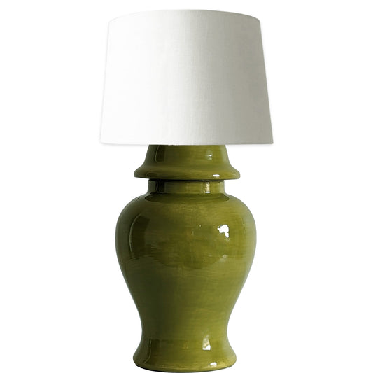 Moss Green Ginger Jar Lamp - TheBOX