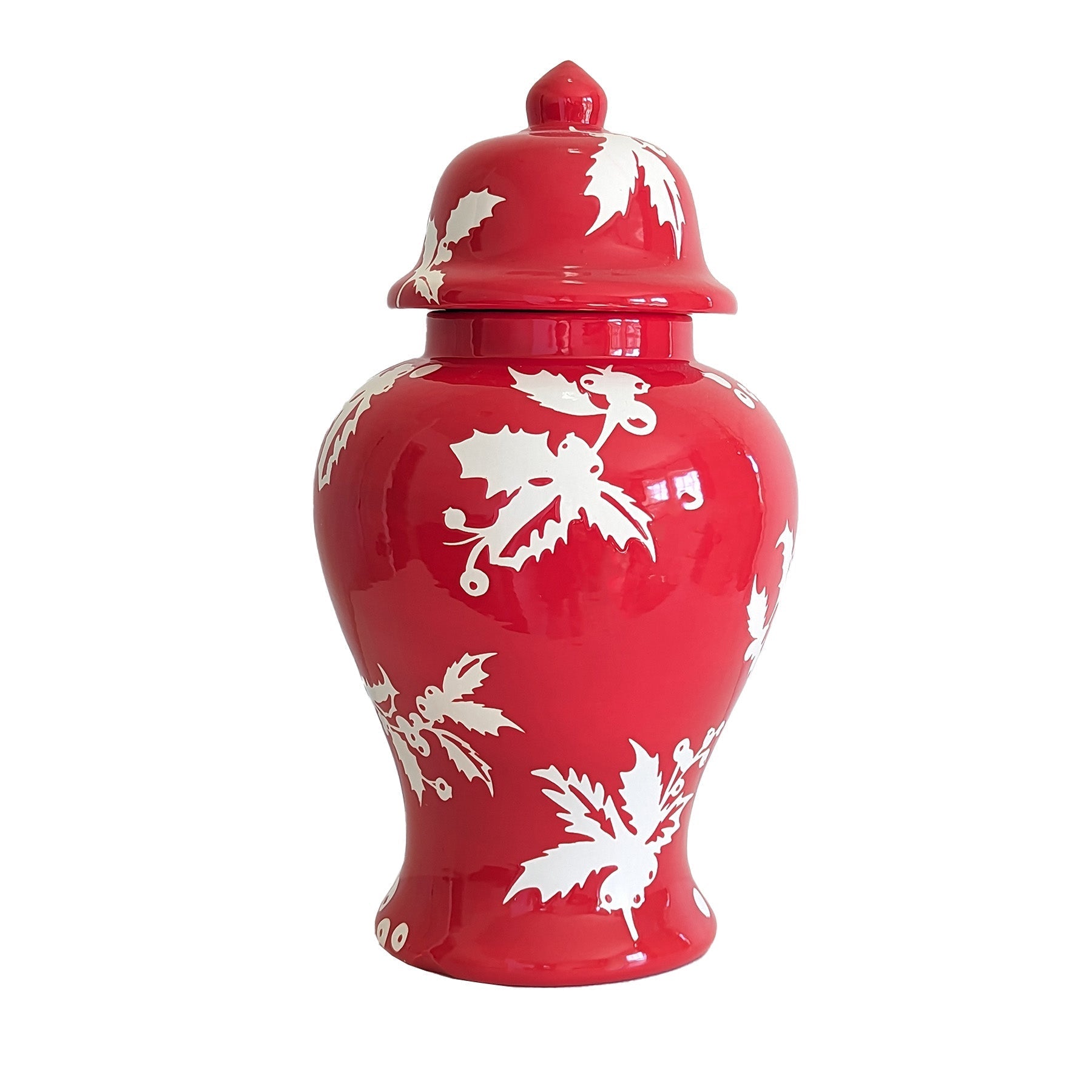 Deck the Halls Ginger Jars in Red - TheBOX